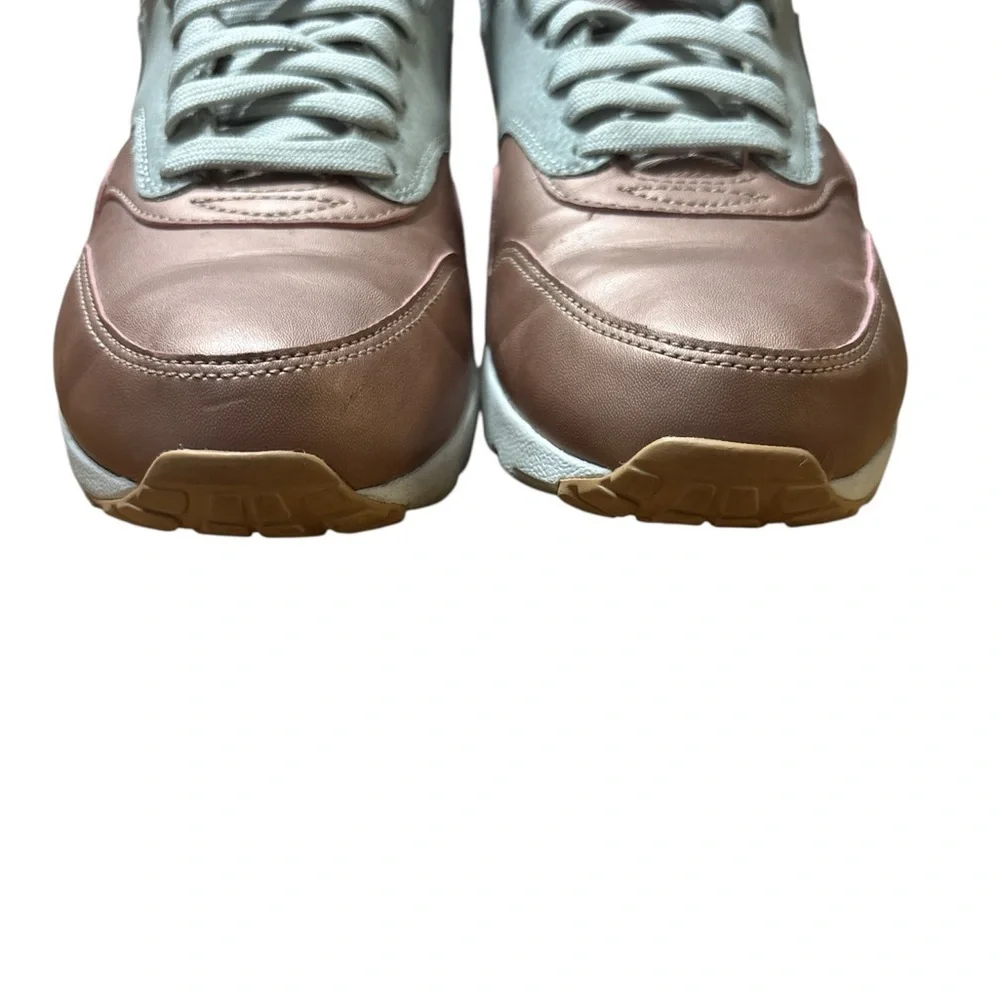 Nike Womens Air Max 1 Ultra SE Rose Gold Metallic Toe Athletic Shoes VGUC